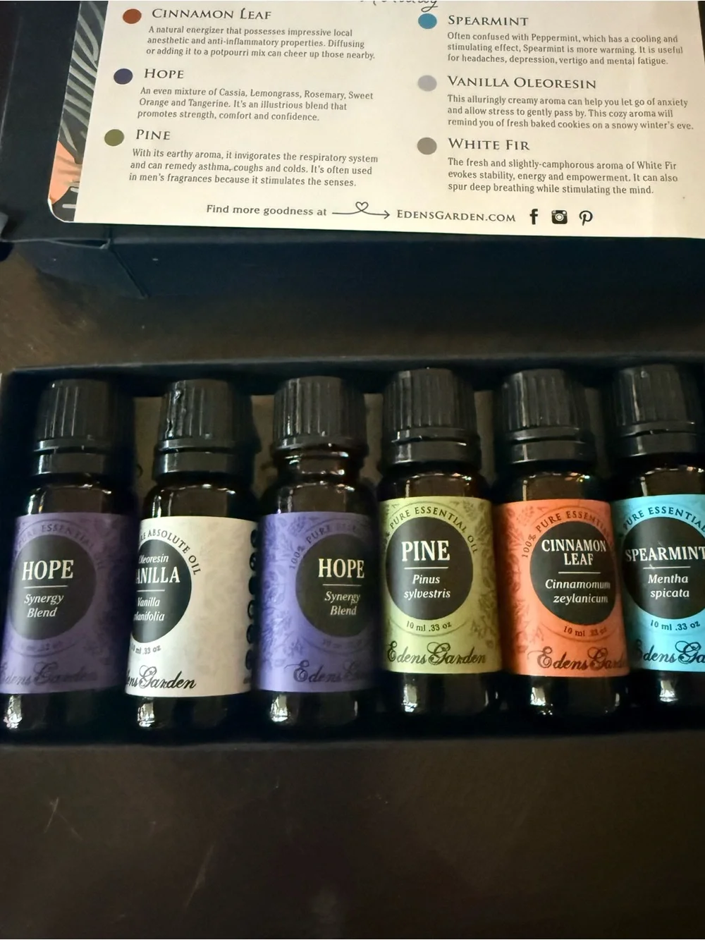 Holiday Essential Oil Set - Navy Blue Gift Box